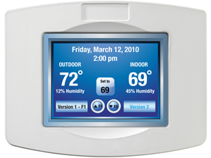 Smart thermostats allow intelligent management of heating and air conditioning systems Smart thermostat